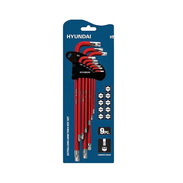 آچار آلن ستاره ای هیوندای مدل HT395 مجموعه 9 عددی