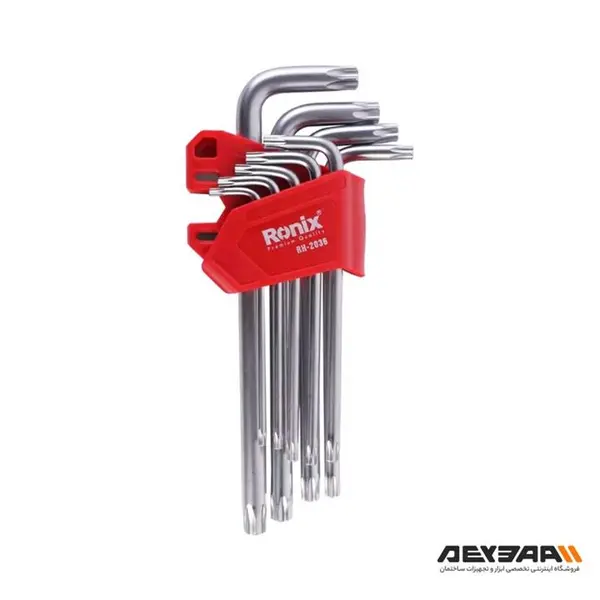 آچار آلن ستاره ای رونیکس مدل RH-2036 مجموعه 9 عددی