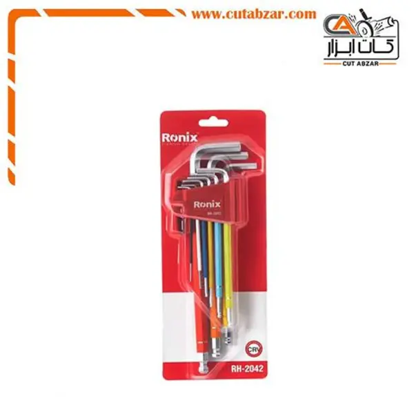 آچار آلن رونیکس مدل RH-2042 مجموعه 9 عددی