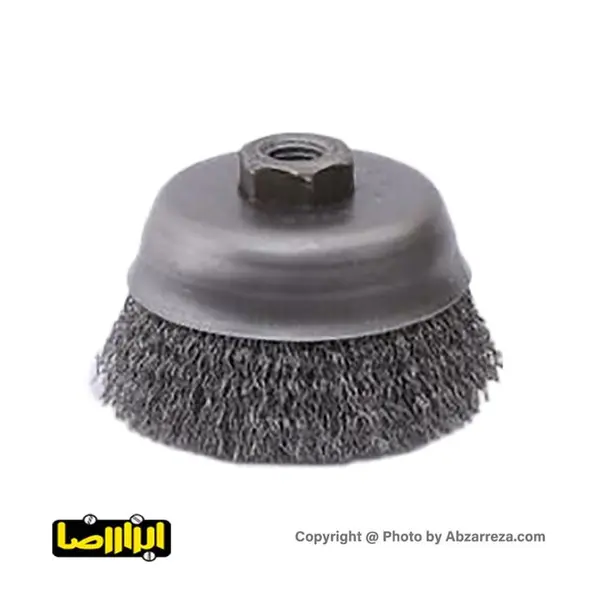 فرچه سیمی کاسه ای افشان 10 سانتی متر