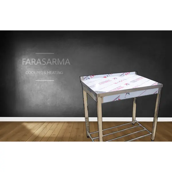 میزکار استیل 120 سانتی متری