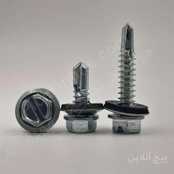 پیچ شیروانی سرمته ای تایوانی 2.5 سانتی -