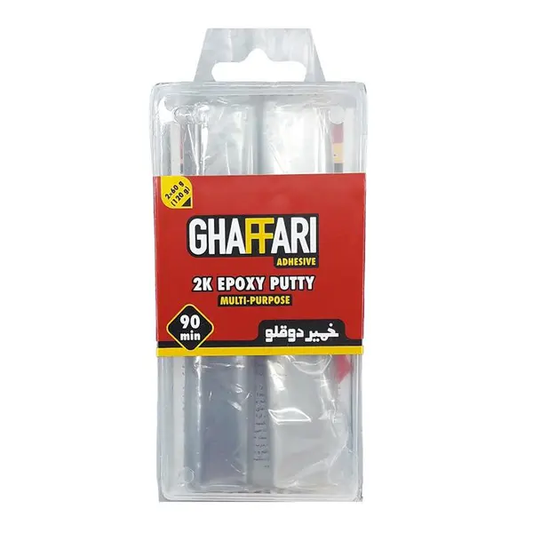 خمیر دو قلو اپوکسی غفاری مدل 2K وزن 120 گرم - 4