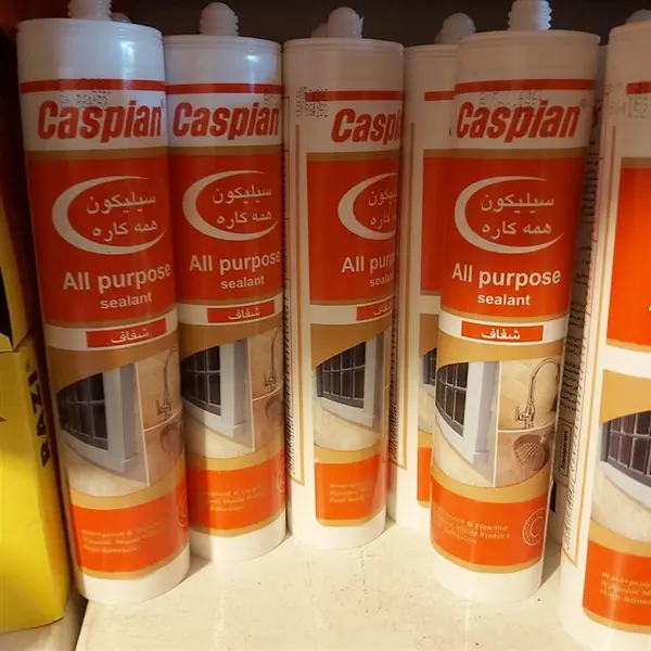 چسب سیلیکون آکواریوم کاسپین مدل شفاف حجم ۳۰۰ میلی لیتر