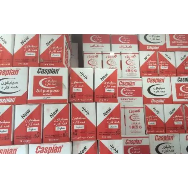 چسب سیلیکون آکواریوم کاسپین مدل شفاف حجم ۳۰۰ میلی لیتر