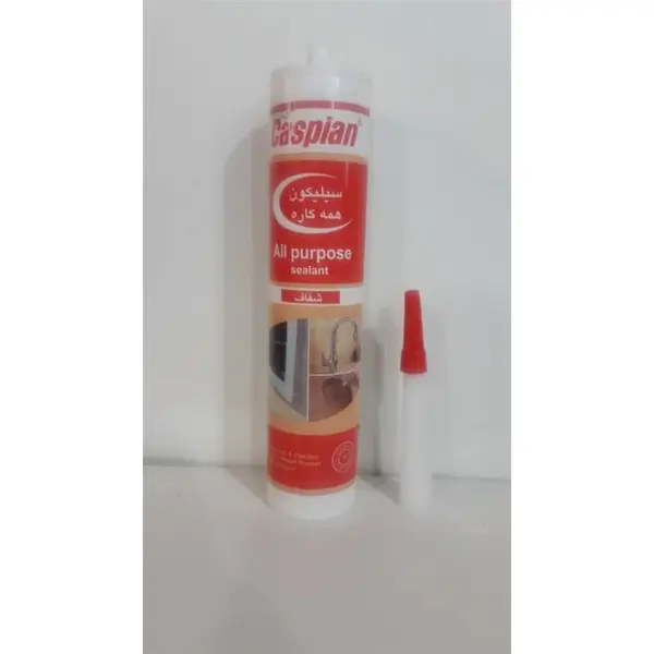 چسب سیلیکون آکواریوم کاسپین مدل شفاف حجم ۳۰۰ میلی لیتر
