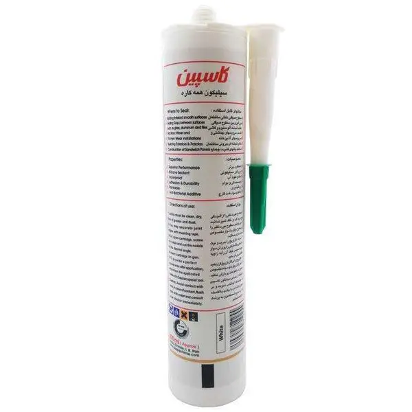 چسب سیلیکون آکواریوم کاسپین مدل شفاف حجم ۳۰۰ میلی لیتر