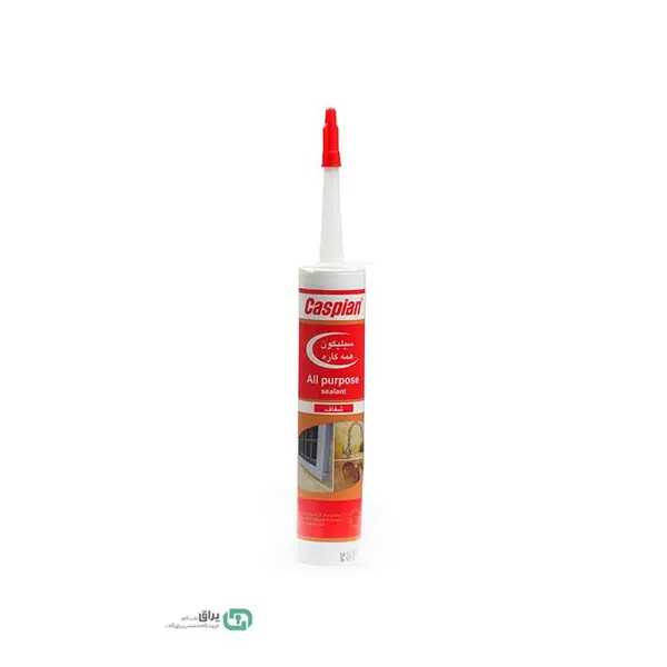 چسب سیلیکون آکواریوم کاسپین مدل شفاف حجم ۳۰۰ میلی لیتر