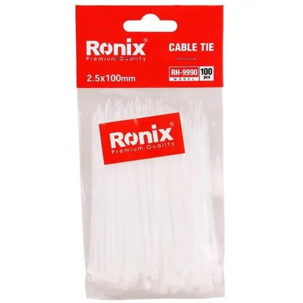 بست کمربندی 100 میلی متر رونیکس مدل RH-9990 بسته 100 عددی