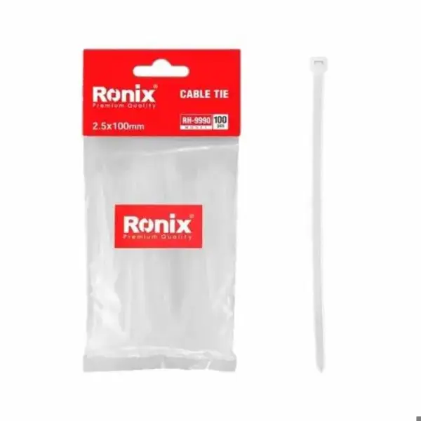 بست کمربندی 100 میلی متر رونیکس مدل RH-9990 بسته 100 عددی