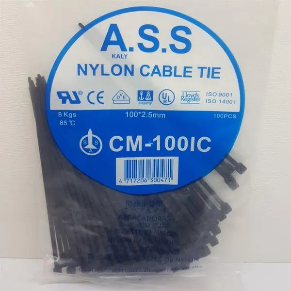 بست کمربندی پلاستیکی 10 سانتی متری 100 عددی