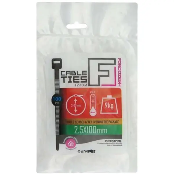 بست کمربندی پلاستیکی فروزش 10سانتیمتر عرض 2.5 میلیمتر (FOROZESH)