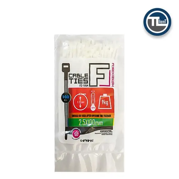 بست کمربندی پلاستیکی فروزش 10سانتیمتر عرض 2.5 میلیمتر (FOROZESH)