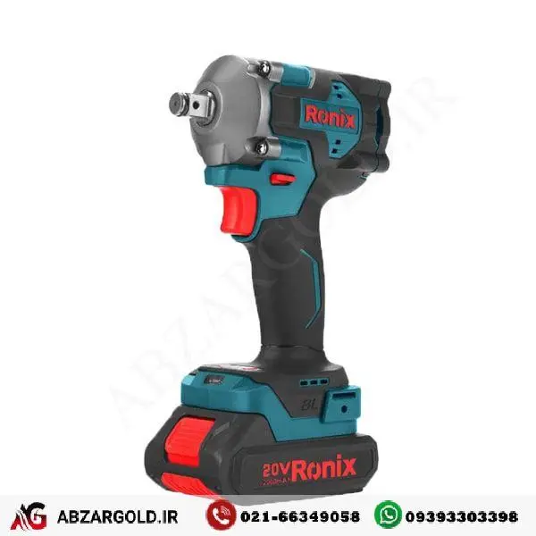 آچار بکس شارژی 20 ولت براش لس 350 نیوتن متر رونیکس مدل Ronix 8654