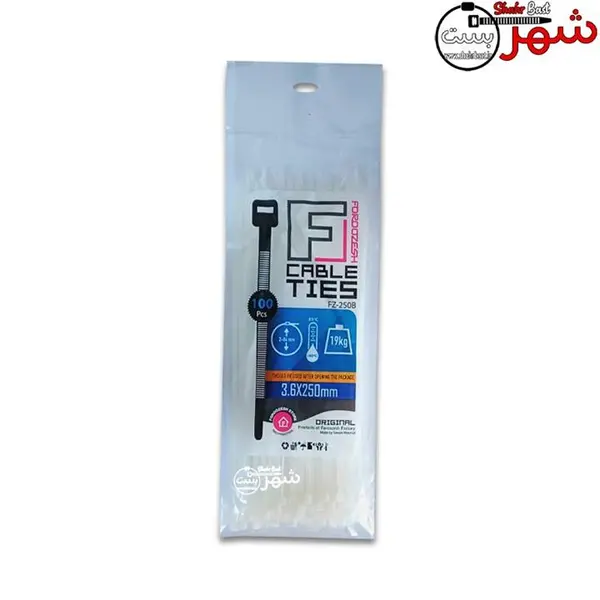 بست کمربندی 25 سانتی متری جاینت لاک مدل GT-250M-C بسته 100 عددی