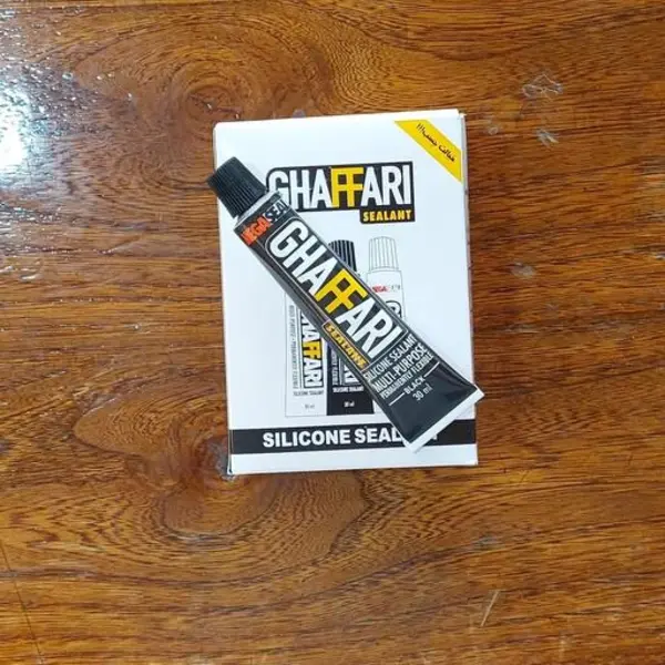 چسب سیلیکون غفاری 30 گرمی مشکی