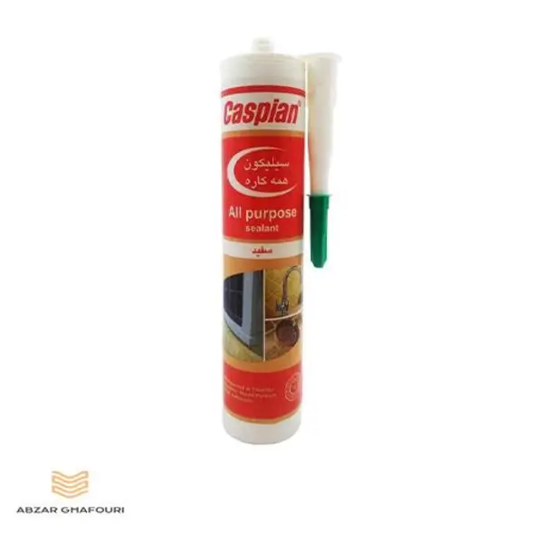 چسب سیلیکون کاسپین مدل مشکی حجم 300 میلی لیتر