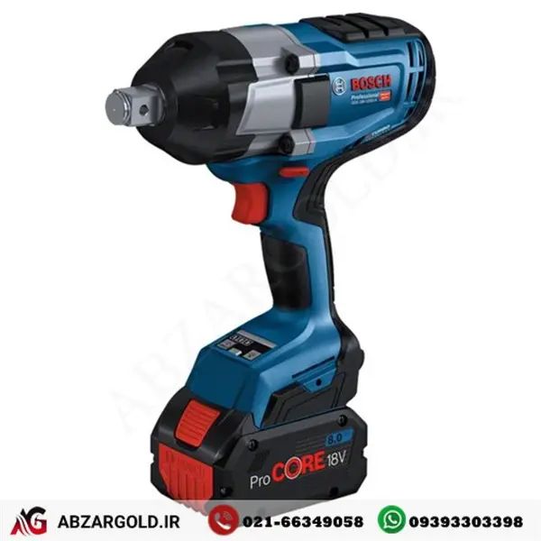 بکس ضربه‌ای شارژی  bosch بوش باتری  GDS 18V-1050 H - 2