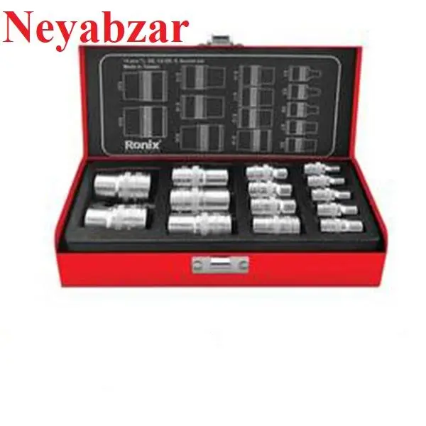 آچار بکس ستاره ای رونیکس مدل RH-2696 مجموعه 15 عددی