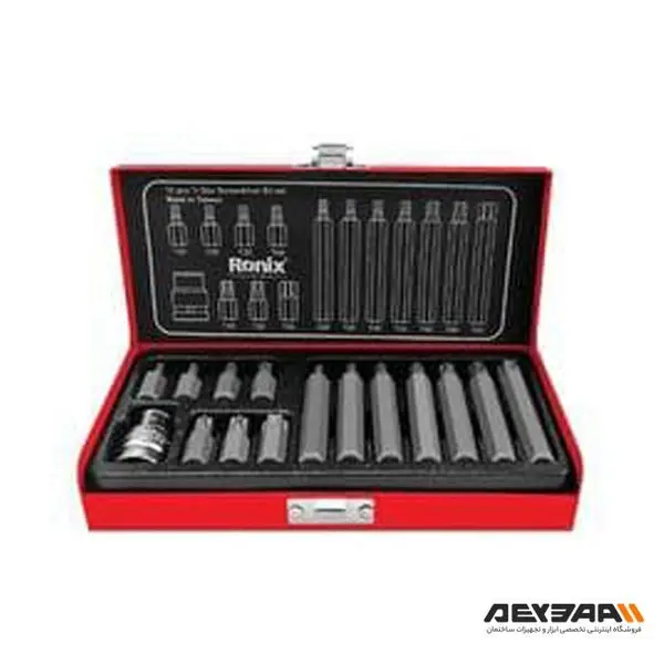 آچار بکس ستاره ای رونیکس مدل RH-2696 مجموعه 15 عددی