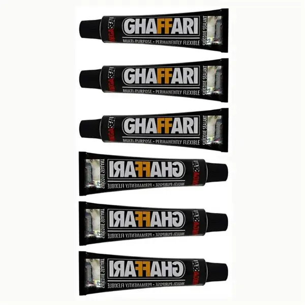 چسب آکواریوم غفاری مدل مگاسیل  کد UNab حجم 30 میلی لیتر بسته 6 عددی