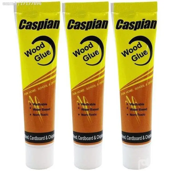 چسب چوب کاسپین مدل Washable حجم 47 گرم بسته 3 عددی