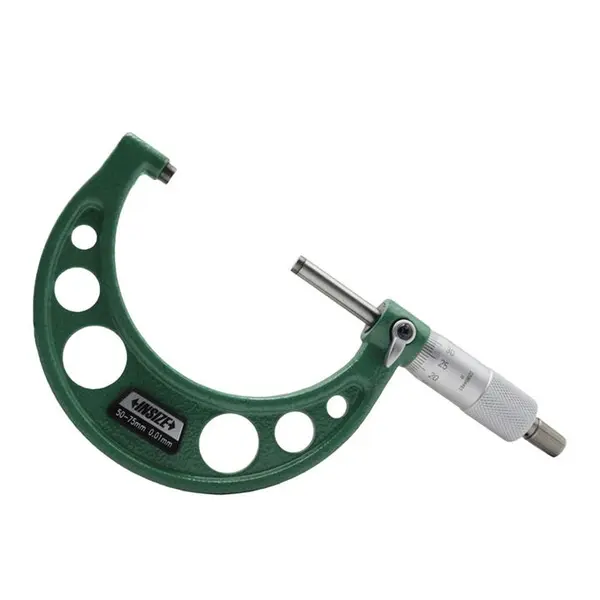 میکرومتر بیرون سنج اینسایز مدل YP-3203-25A-50-75x0.01MM گستره 50-75 میلی متر