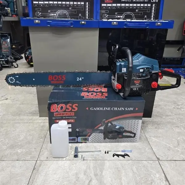 اره زنجیری بنزینی باس مدل BS-CHn55