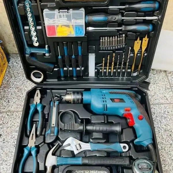 مجموعه 100 عددی دریل چکشی باس مدل BS-1308 - 3