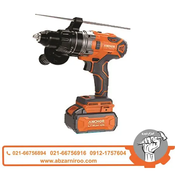 دریل چکشی شارژی براشلس 20 ولت آنکور تک باتری مدل DCE2