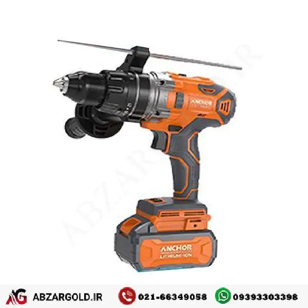 دریل چکشی شارژی براشلس 20 ولت آنکور تک باتری مدل DCE2