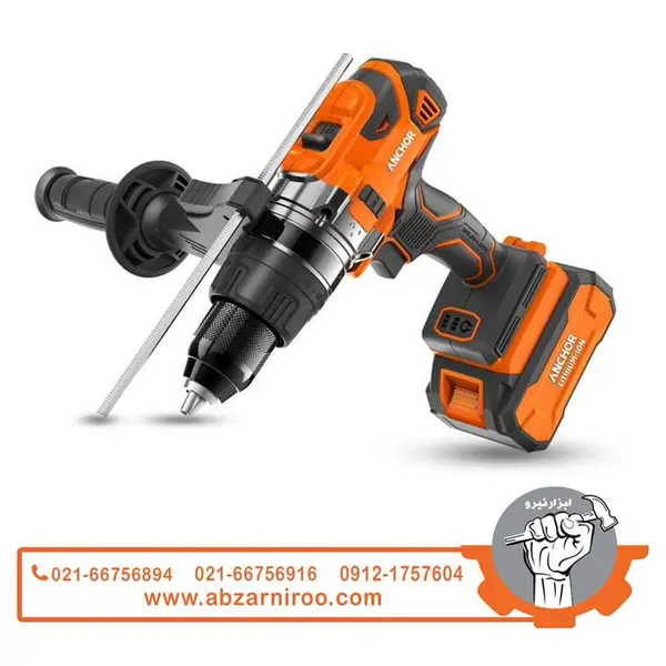 دریل چکشی شارژی براشلس 20 ولت آنکور تک باتری مدل DCE2