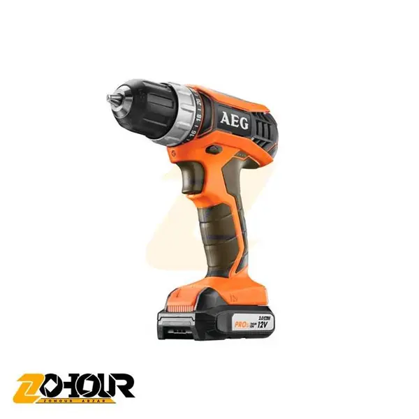 دریل شارژی چکشی 2 سرعته 12 ولت لیتیومی AEG مدل BSB12G3LI-202C