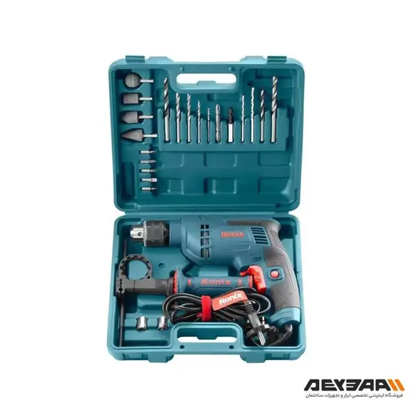 کیت دریل برقی چکشی 29 پارچه رونیکس مدل Ronix RS-0007