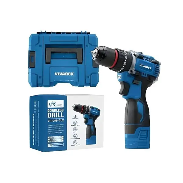 دریل شارژی چکشی دو باطری موتور براشلس ویوارکس مدل VR1608-BLX - 3