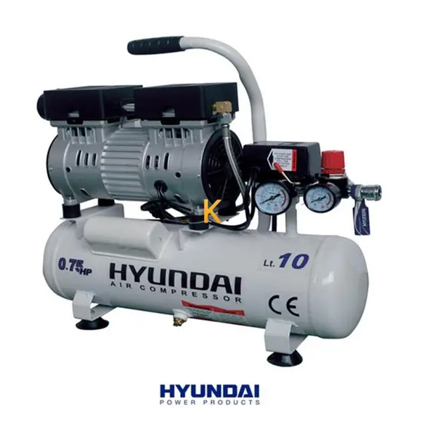 کمپرسور باد 10 لیتری بی صدا (سایلنت) هیوندای مدل AC-1075 - 4