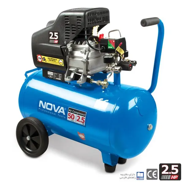 کمپرسور باد 50 لیتری نووا NTA 9050 - 6