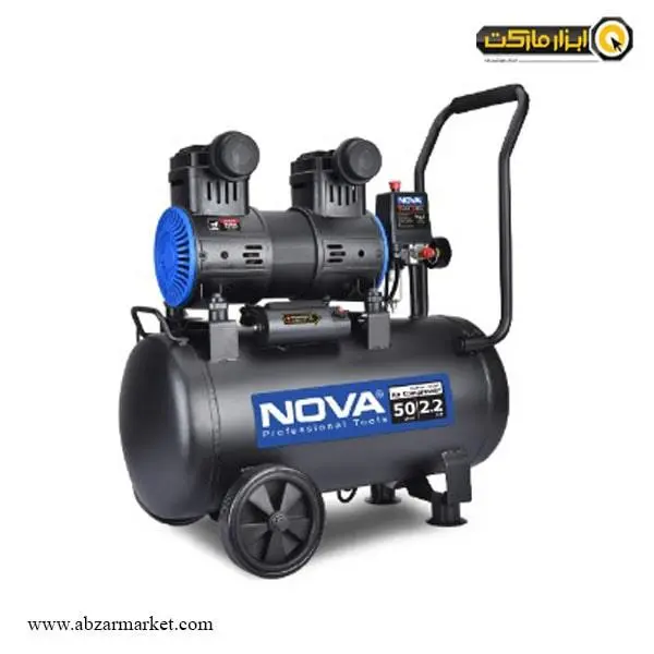 کمپرسور هوا سایلنت نووا 50 لیتری دو سیلندر مدل NTA-9150 - 4
