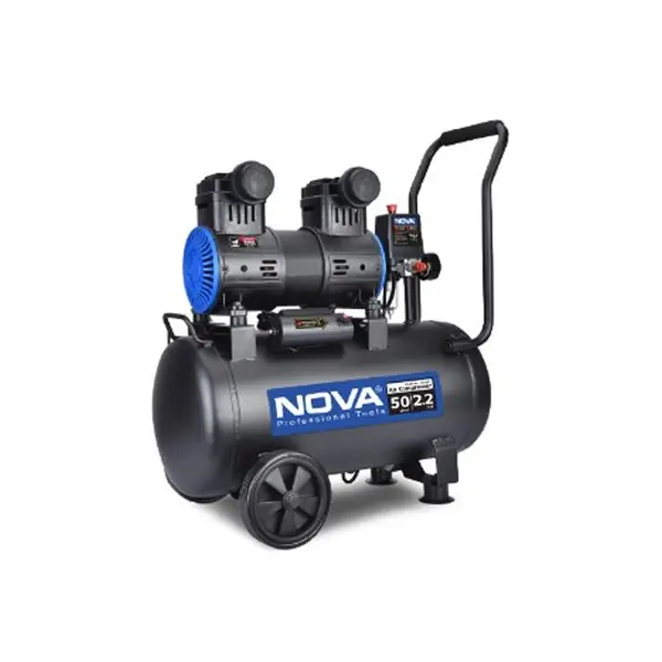 کمپرسور هوا سایلنت نووا 50 لیتری دو سیلندر مدل NTA-9150 - 3
