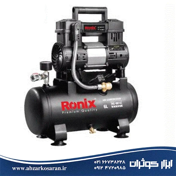 کمپرسور سایلنت ۶ لیتر رونیکس مدل RC-0612 - 6
