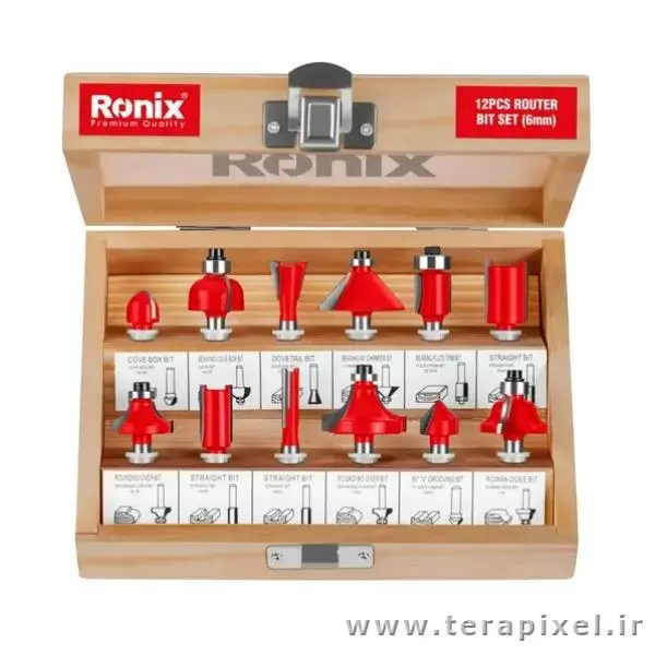 ست 12 عددی تیغ اورفرز رونیکس مدل Ronix RH-5341 - 2