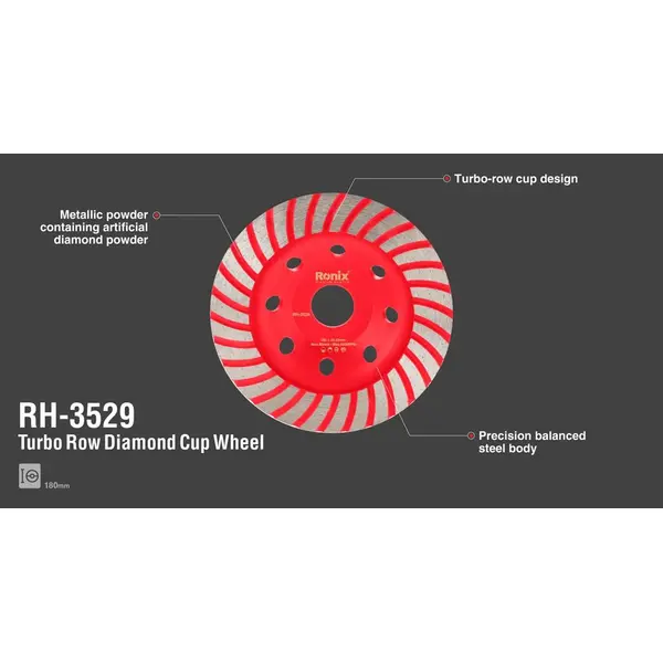 صفحه ساب گرانیت رونیکس 180x3 میلی متر مدل RH-3529 - 5
