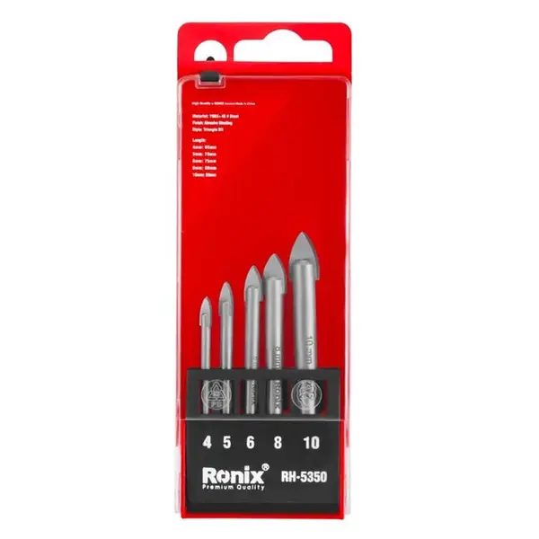 مجموعه 5 عددی مته شیشه رونیکس مدل RH-5350 - 2