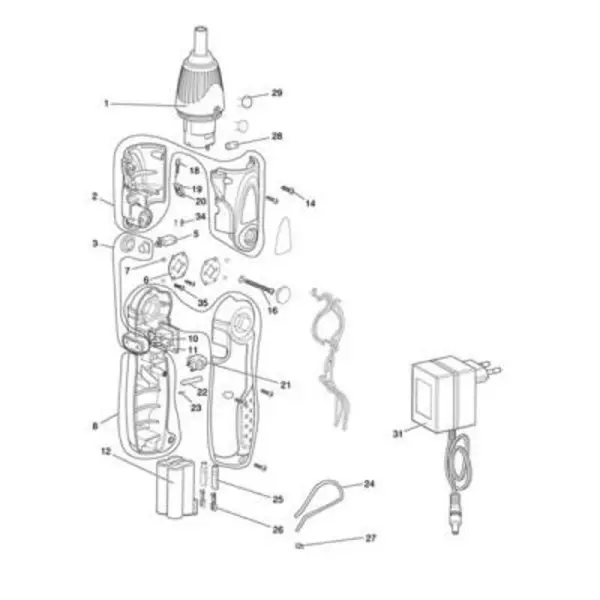 پیچ گوشتی شارژی تاشو ماکیتا مدل 6723DW - 2
