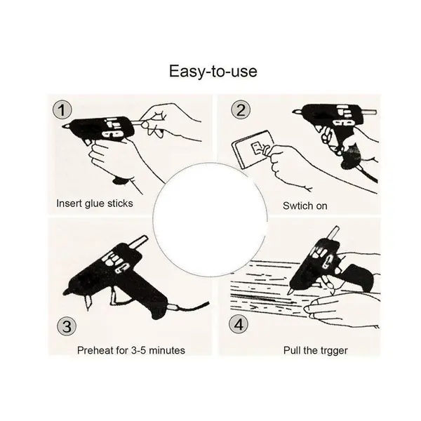 چسب حرارتی تفنگی جانسون مدل 7 میلی متری بسته 10 عددی