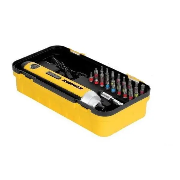 پیچ گوشتی شارژی کنزاکس مدل 8204 مجموعه 25 عددی - 2