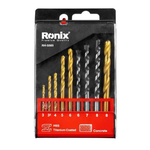 مجموعه 9 عددی مته رونیکس مدل RH-5585 - 2