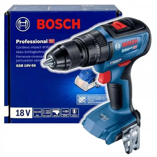 دریل پیچ گوشتی ضربه ای شارژی GSB 18V-50   بوش - 4