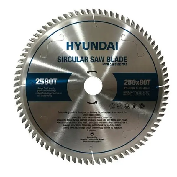 تیغ اره الماسه MDF بر هیوندای کد 25080T