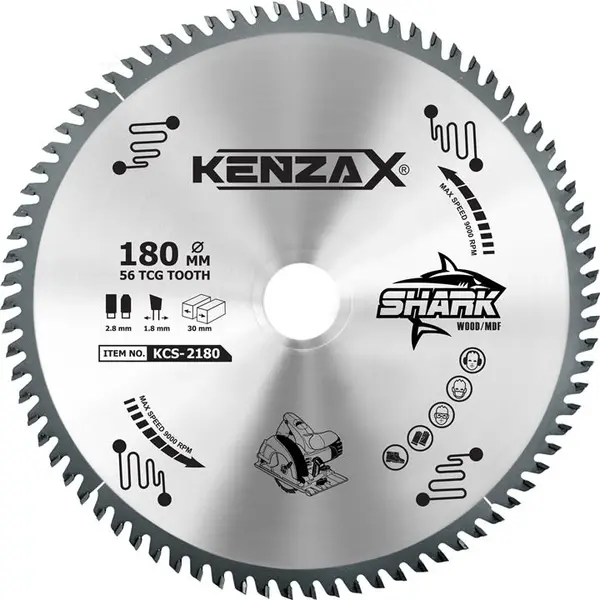 تیغ اره الماسه MDF کنزاکس مدل KCS-2180 - 2